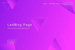 Abstract vector geometric background. Landing page for commercial business concept. Eps 10.