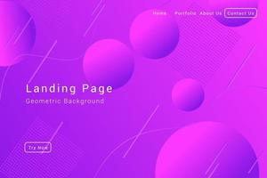 Abstract vector geometric background. Landing page for commercial business concept. Eps 10.