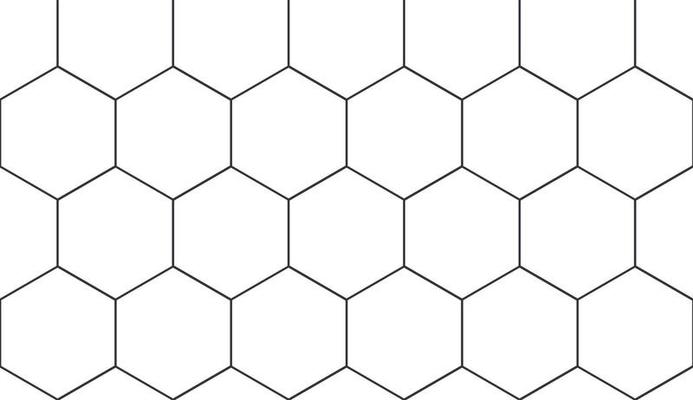 Seamless geometric pattern. Cubic hexagon texture. Rhombus mesh background. Vector EPS 10.