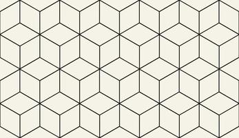 Seamless geometric pattern. Cubic hexagon texture. Rhombus mesh background. Vector EPS 10.