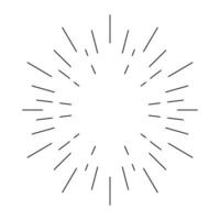 Sunburst design. Vector illustration isolated on white background. EPS 10.