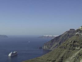 santorini island in greece photo