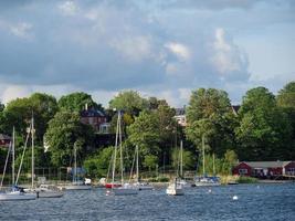 the city of Eckernfoerde at the baltic sea photo