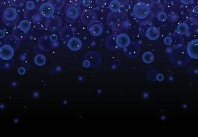 blue bokeh lights background vector design