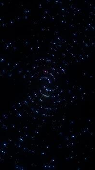 Abstract Futuristic Digital glowing twist particles background vertical 3D rendering photo