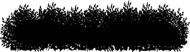 Monochrome vector drawing of bushes.