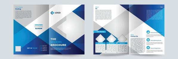 Bifold The Modern Brochure Design Template adept for multipurpose Projects vector