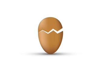 unique 3d egg design icon isolated on vector