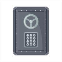 Safe Icon in flat style isolated on white background. Vector illustration.