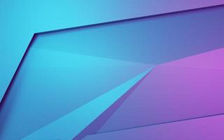 Representación 3d de fondo geométrico abstracto púrpura y azul. concepto ciberpunk. escena para publicidad, tecnología, escaparate, banner, cosmética, moda, negocios. ilustración de ciencia ficción. pantalla del producto foto