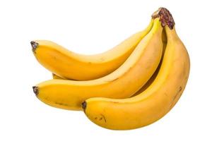 Banana on white background photo