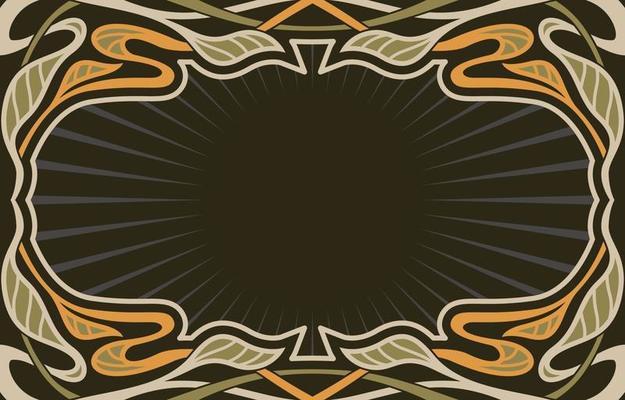 Art Nouveau Concept Art Frame Background