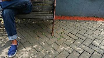 Cement block pathway or paving blocks photo