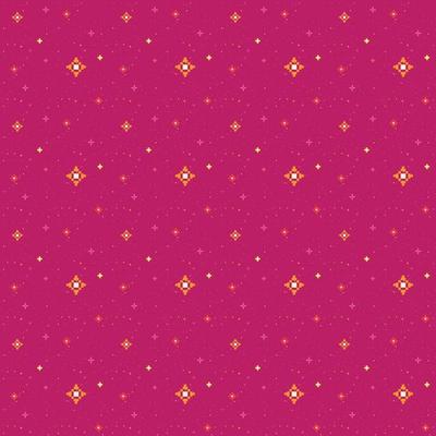 Seamless boho pattern with stars on a pink background, astrology. Magic cosmic sky, abstract esoteric ornament. Graphic design for decorating, wallpaper, fabric and etc. Vector illustration.