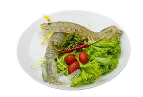 Raw Spiny lobster photo