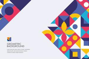 Geometric Background modern mosaic free vector