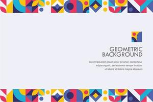 Geometric Background Mosaic free vector