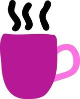 Cup with a hot drink vector