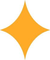 Yellow star, design element. vector