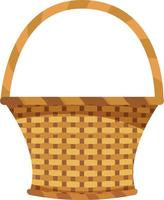 Baskets of various shapes, wicker. vector