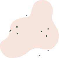 Abstract spot with dots. vector