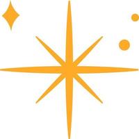 Yellow star, design element. vector