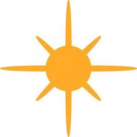 Yellow star, design element. vector