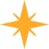 Yellow star, design element. vector