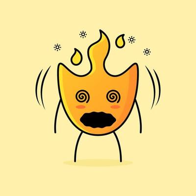 cute fire cartoon with dizzy expression. mouth open and eyes roll. suitable for logos, icons, symbols or mascots 8891052 Vector Art at Vecteezy cute fire cartoon with dizzy expression. mouth open and eyes roll. suitable for logos, icons, symbols or mascots 8891052 Vector Art at Vecteezy