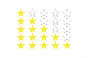 star indicator to show the rating vector