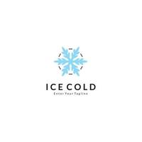vector de logotipo de hielo