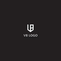 vector de logotipo inicial vb