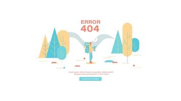 Error 404 page not found illustration vector