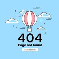 Error 404 page not found illustration vector