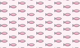 fish seamless pattern cartoon, cute background vector