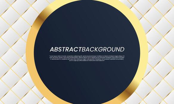 Abstract blue Background and Golden Line Element Combine with. Luxury Elegant Background Design vector