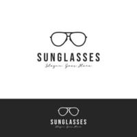 ilustración de diseño de logotipo de tienda de gafas de sol vector