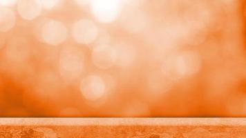 Abstract loop orange blurry bokeh background with space video