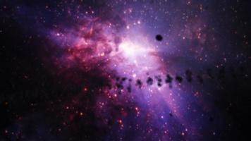 exploração espacial turva galáxia via láctea central