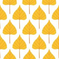 Autumn leaf seamless pattern vector simple leaves illustration