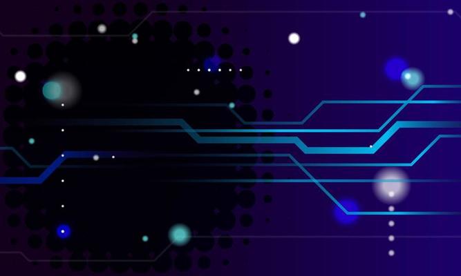 Abstract background with technology circuit board texture. Electronic motherboard illustration. Communication and engineering concept.
