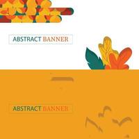 plantilla de banner abstracto vector