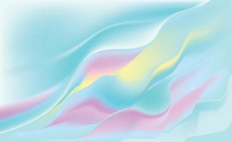 abstract wavy pastel color background template. vector illustration