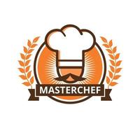 Master chef logo illustration vector
