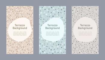 Modern terrazzo background abstract design vector illustration