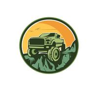 Truck pickup illustration vector