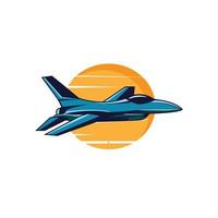 Jet fighter logo vector