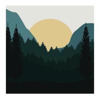 natural forest background vector