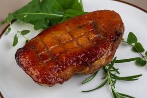 Roasted duck breast photo