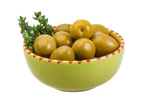 Green gigant olives photo